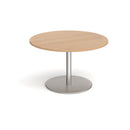 Dams Eternal Circular Beech Boardroom Table with sleek wood finish, ideal for professional conference rooms.