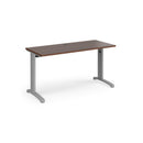 Walnut Dams TR10 600mm deep straight desk with clean, modern design and smooth surface, ideal for office or workspace setup.