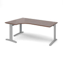 Dams TR10 Deluxe ergonomic desk in walnut finish with sleek modern design and spacious workspace.