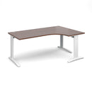 Dams TR10 Deluxe ergonomic walnut desk with spacious workspace and modern design, ideal for home or office use