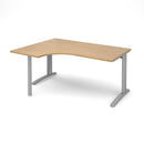 Dams TR10 ergonomic oak desk with sleek wood finish, spacious workspace, and modern design for a comfortable home or office setup.