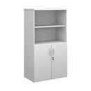 Dams Duo Combination Unit with open top in white, featuring a sleek, modern design for versatile storage solutions