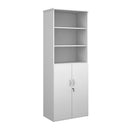 Dams Duo Combination Unit with open top in white, featuring two compartments for organized storage.