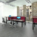 Dams Elev8 Mono straight sit-stand desk in 1600mm size with adjustable height, modern office furniture for ergonomic workspaces.