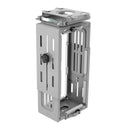 Black Dams Halo large under desk CPU holder with adjustable straps and sturdy frame for keeping computer tower secure.