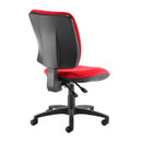 Dams Senza high back operators chair with ergonomic design, adjustable armrests, and cushioned seat for office comfort
