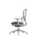Dams Shelby mesh back operator chair with fabric seat, ergonomic office chair with adjustable height and armrests.