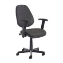 Blue Dams Bilbao fabric operators chair with no arms, featuring a modern ergonomic design suitable for office use.