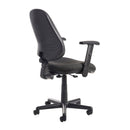 Blue Dams Bilbao fabric operators chair with no arms, featuring a modern ergonomic design for office use.