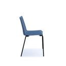Blue Dams Harmony multi-purpose chair with chrome frame, modern design, and ergonomic seating.