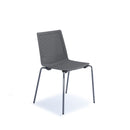 Grey Dams Harmony multi-purpose chair with chrome legs, featuring a modern ergonomic design for versatile use.