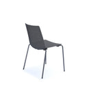 Dams Harmony Grey Multi-Purpose Chair with chrome legs, featuring a modern ergonomic design and cushioned seat.