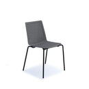 Dams Harmony multi-purpose chair in grey with chrome legs, featuring a modern ergonomic design for versatile use.