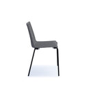 Gray Dams Harmony multi-purpose chair with chrome legs, featuring a modern design and cushioned seat.