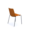 Orange Dams Harmony multi-purpose chair with chrome legs, showcasing a modern, versatile design suitable for various spaces.