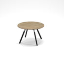 Anson Executive Circular Meeting Table With A-Frame Legs - Barcelona Walnut - NWOF