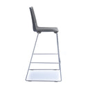 Grey Dams Harmony multi-purpose stool with chrome sled frame, featuring a sleek modern design and cushioned seat.