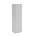 Gray Dams steel clean and dirty locker with a single shelf, featuring a sturdy door and modern design for storage.