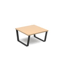 Dams Encore² modular coffee table with black sled metal frame and wooden tabletop, modern living room furniture piece.