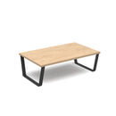 Large Dams Encore² modular coffee table with black sled frame, featuring a sleek, modern design and a spacious tabletop.