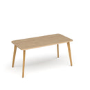 Rectangular Dams Saxon worktable with four sturdy oak legs, ideal for workspace or workshop environments.