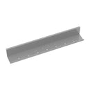 Dams Elev8 Upper Cable Channel, 800mm wide, silver color, designed for single desks to organize and conceal cables.