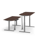 Dams Elev8 Vertical Expanding Cable Spiral with desk cable management, black flexible spiral cable organizer on a desk.