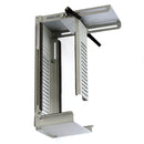 Silver Dams Neon Under Desk CPU Holder securely supports computer towers beneath a desk, keeping workspace organized.