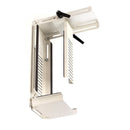 Silver neon under desk CPU holder by Dams, designed to securely hold a computer tower beneath a desk.