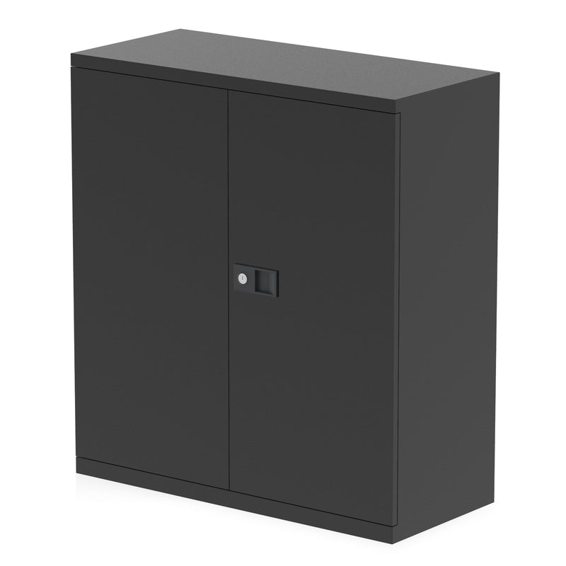 QUBE by Bisley 2 Door Stationery Cupboard - Black - NWOF