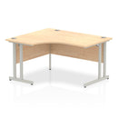 Impulse Crescent Desk With Cantilever Leg - Maple - NWOF