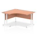 Impulse Crescent Desk With Cantilever Leg - Beech - NWOF