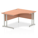 Impulse Crescent Desk With Cantilever Leg - Beech - NWOF