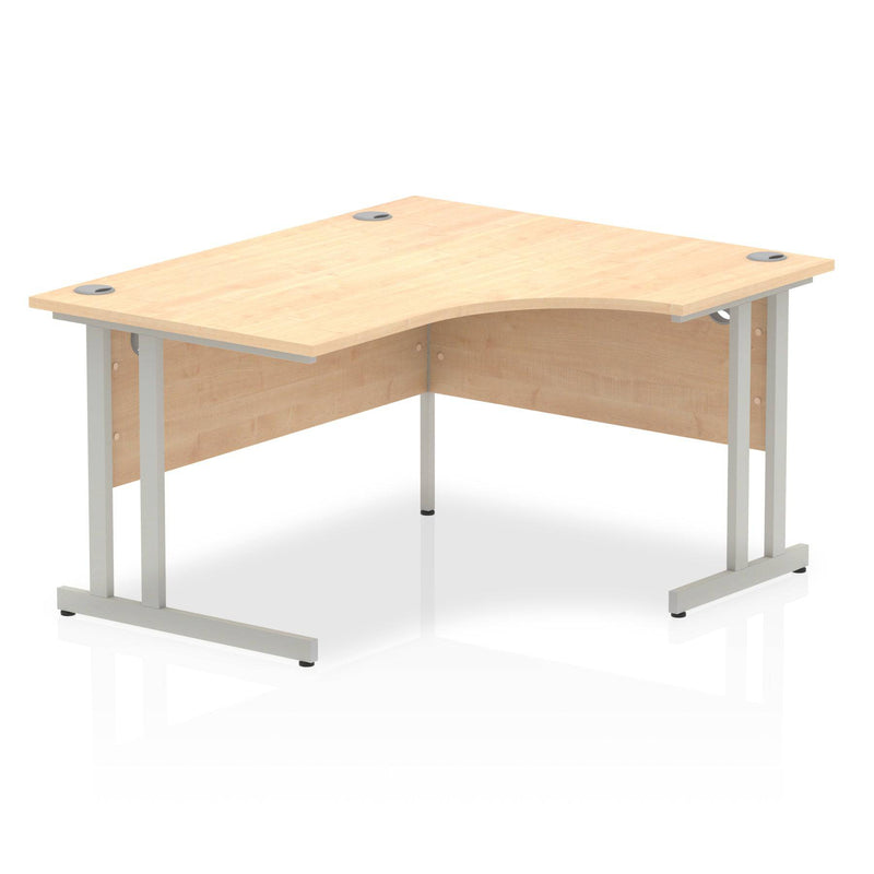 Impulse Crescent Desk With Cantilever Leg - Maple - NWOF