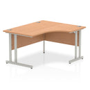 Impulse Crescent Desk With Cantilever Leg - Oak - NWOF