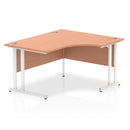Impulse Crescent Desk With Cantilever Leg - Beech - NWOF