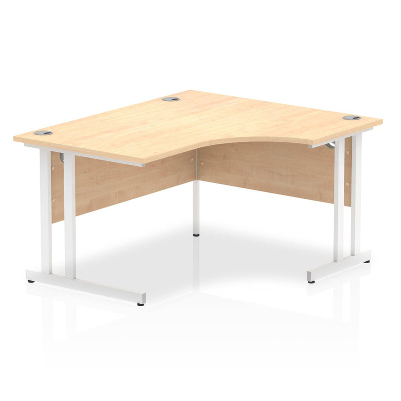 Impulse Crescent Desk With Cantilever Leg - Maple - NWOF