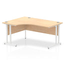 Impulse Crescent Desk With Cantilever Leg - Maple - NWOF