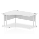 Impulse Crescent Desk With Cantilever Leg - White - NWOF