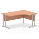 Impulse Crescent Desk With Cantilever Leg - Beech - NWOF