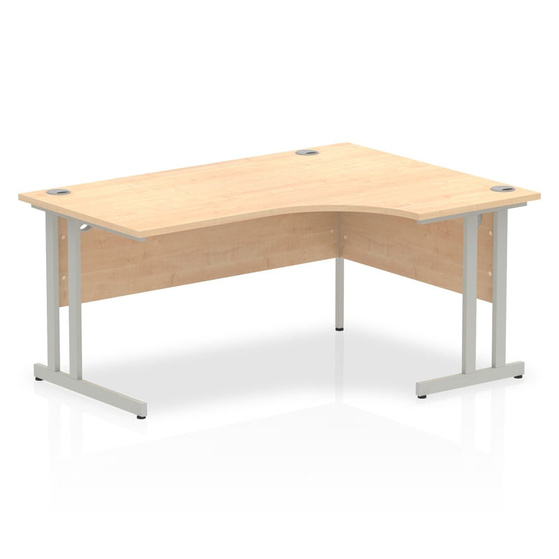 Impulse Crescent Desk With Cantilever Leg - Maple - NWOF