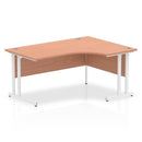 Impulse Crescent Desk With Cantilever Leg - Beech - NWOF