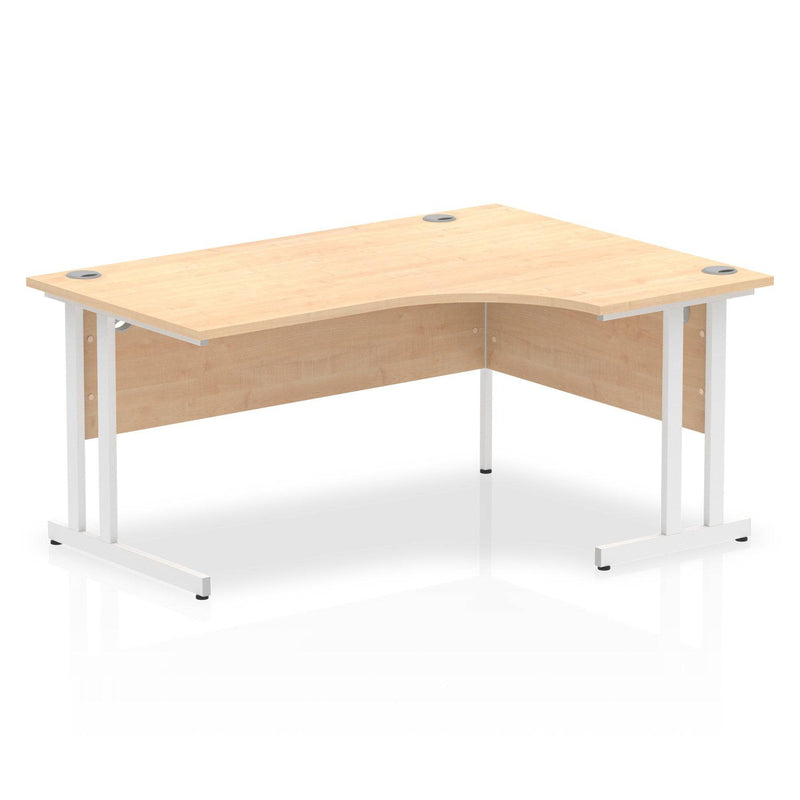 Impulse Crescent Desk With Cantilever Leg - Maple - NWOF