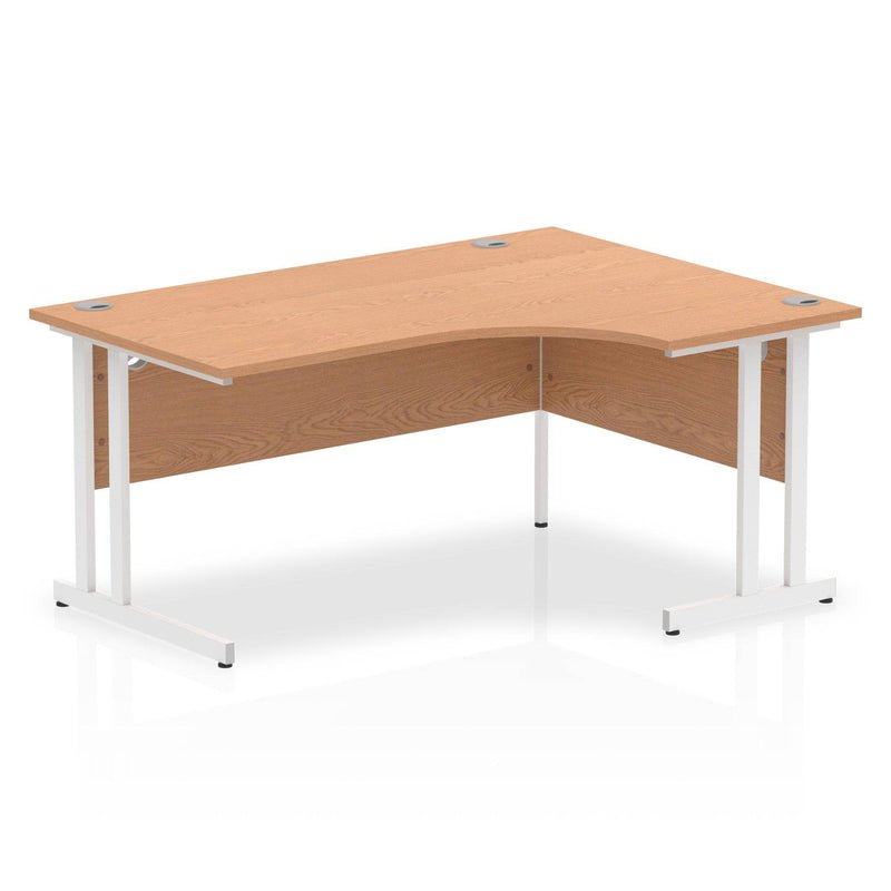 Impulse Crescent Desk With Cantilever Leg - Oak - NWOF