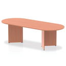 Dynamic Impulse Boardroom Table with arrowhead beech legs, showcasing a sleek, modern conference table design.
