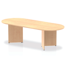 Dynamic Impulse Boardroom Table with Arrowhead Maple legs, showcasing a sleek, modern conference table design.