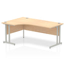 Impulse Crescent Desk With Cantilever Leg - Maple - NWOF
