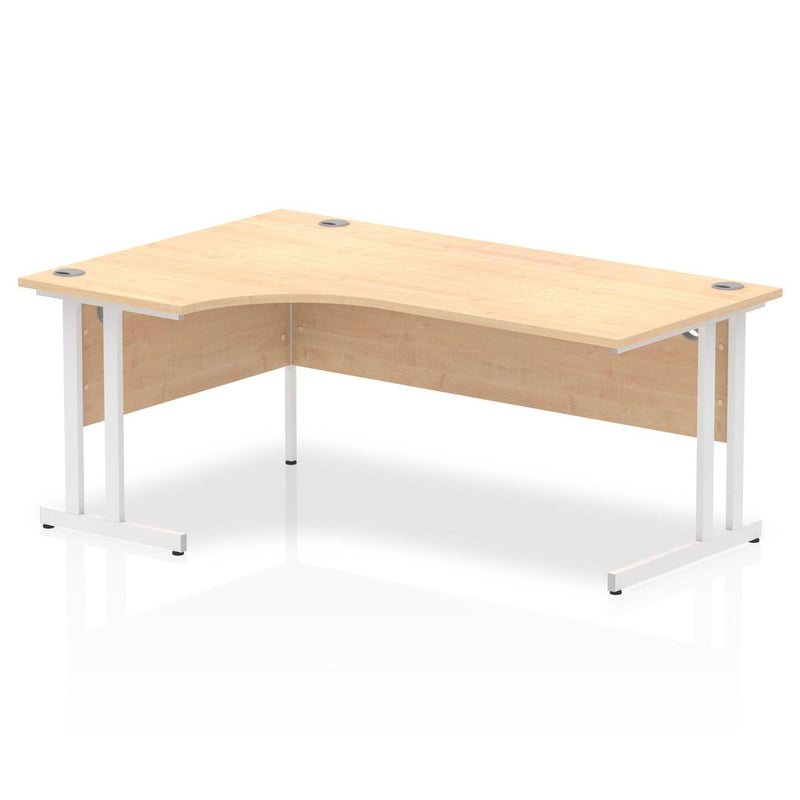 Impulse Crescent Desk With Cantilever Leg - Maple - NWOF