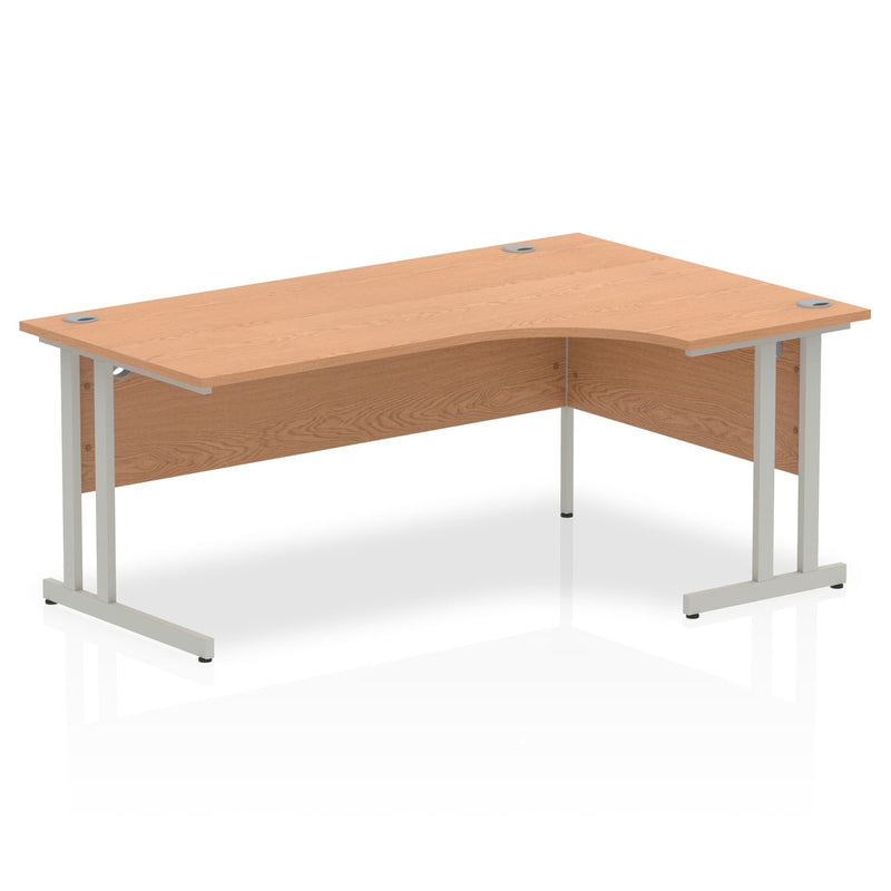 Impulse Crescent Desk With Cantilever Leg - Oak - NWOF