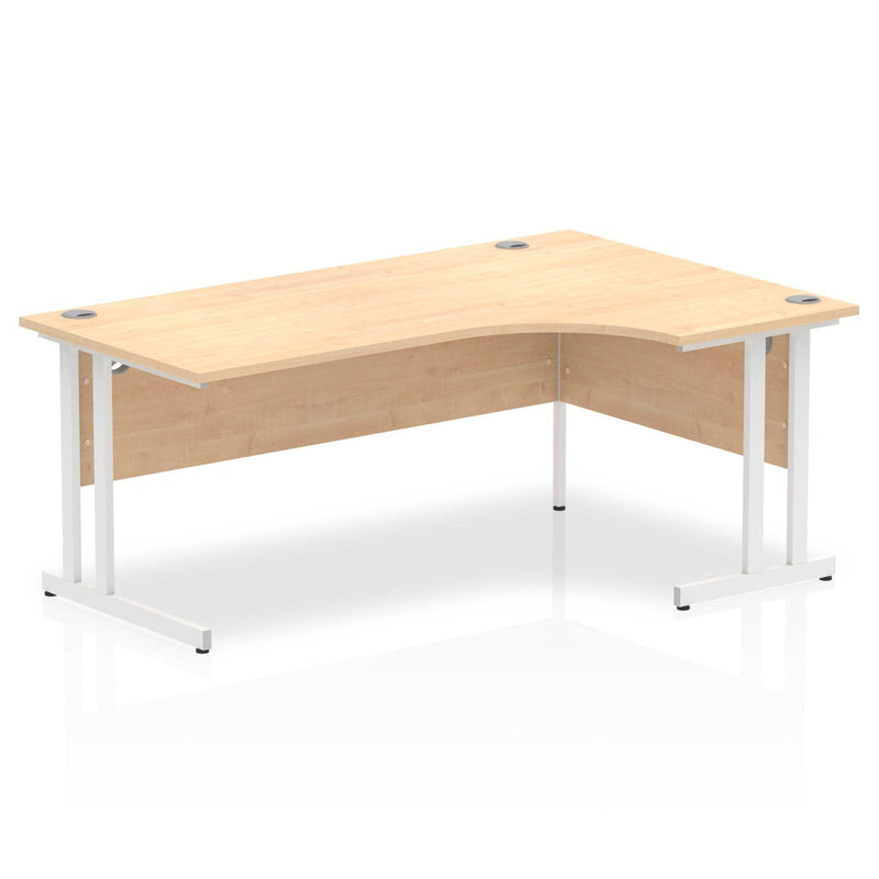 Impulse Crescent Desk With Cantilever Leg - Maple - NWOF